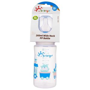 Buy cheap Wide Neck 9oz 260ml Arc Silicone PP Baby Feeding Bottle from wholesalers