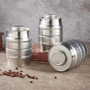 Buy cheap Polished Round Metal Coffee Tin , Pure Tinplate Empty Coffee Cans from wholesalers