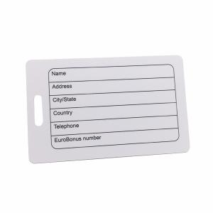 Hard PVC Airline plastic luggage tags for Suitcase Baggage CMYK Offset Printing