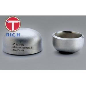 Buy cheap Customized Stainless Steel Pipe Caps High Precision With 21.3 - 610mm OD from wholesalers