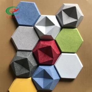 Buy cheap Multiscene Hexagon Acoustic Ceiling Panels Wall Tiles Nontoxic Odorless from wholesalers