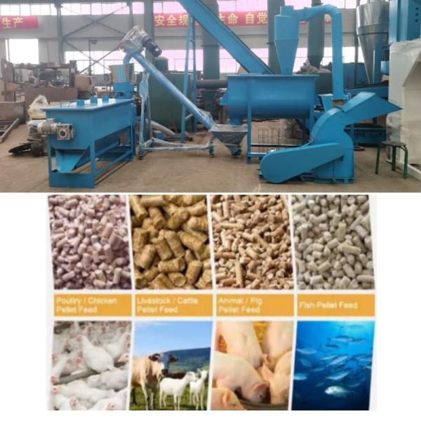 Quality 2 - 6 MM Animal Feed Pellet Maker Set Hammer Mill For Livestock for sale