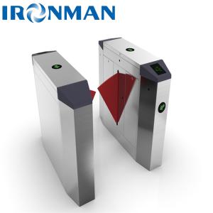 Buy cheap Bevel Arc Wing Gate Turnstile Flap Barrier Access Control System from wholesalers