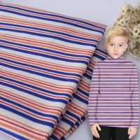 Buy cheap Wear Resistant Double Knit Fabric , Two Sided Glossy Cotton Striped Fabric product
