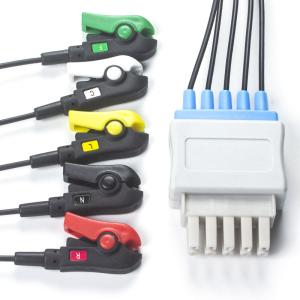 Buy cheap Datex MRI Radiao Translucent Cable 5 Lead X-Ray ECG Lead Wire from wholesalers