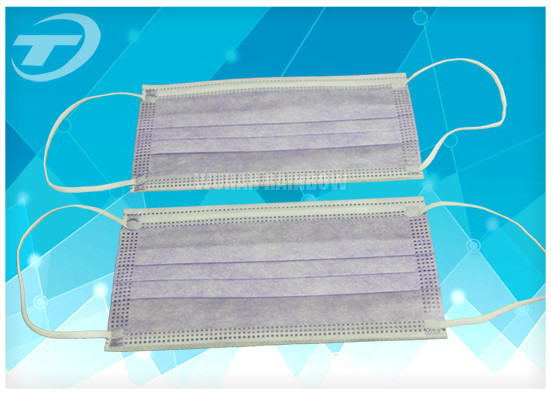 9.5x17.5cm Non Woven Disposable Face Mask / Wearing Surgical Mask With Earloop