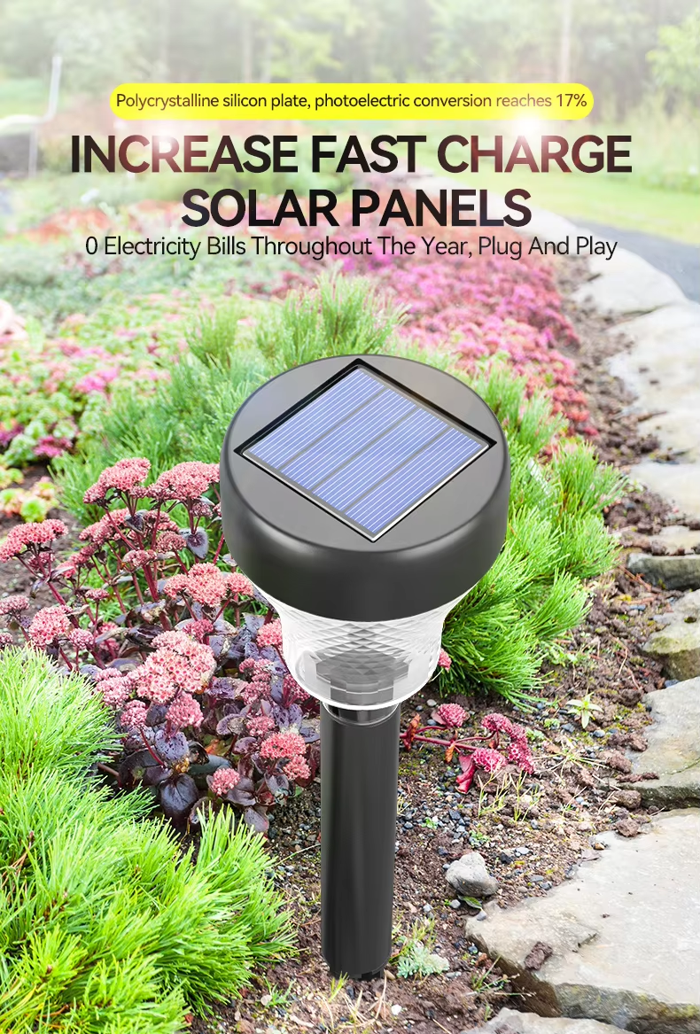 Buy cheap Tri color changing light and solar lawn light, courtyard garden path decorative light from wholesalers