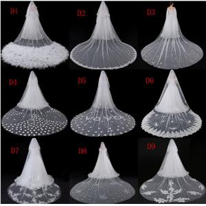Buy cheap Long drag lace veil, Europe and the United States pure white bud silk yarn, around the shoulder of the beautiful long from wholesalers