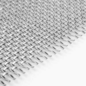 Plain Weave Round Shape Architectural Metal Mesh Customized Width