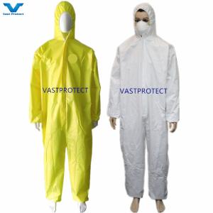 Buy cheap Professional PPE Safety Tyvvk Chemical Disposable Coverall Suits from wholesalers