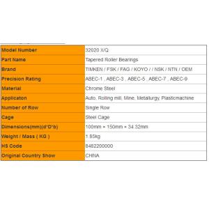 Buy cheap ABEC-5 Metric Tapered Roller Bearings from wholesalers