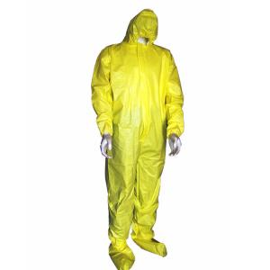 China Microporous Disposable Protective Coverall Safety Protective Clothing Type 5 / 6 on sale