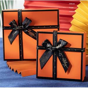 Buy cheap Custom Gift Packaging Box With Golden Logo for T Shirt Clothing and Scarf from wholesalers