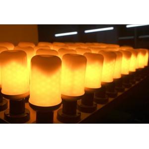 Buy cheap LED Flame Bulb Flash Lighting Mode E27 B22 4.5W CE ROHS dimmable 1400K yellow color PC SMD2835 chip from wholesalers