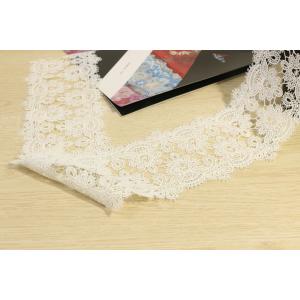 Buy cheap Earloop Guipure Lace Trims , Scalloped Lace Trim For Multifeature from wholesalers