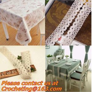 Buy cheap exquisite elastic stretch Crochet Lace trim handmade 7cm Cotton Lace from wholesalers