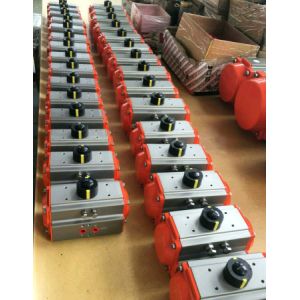 Silver Color Single Action Spring Return Pneumatic Actuator 90 Degree Rotation