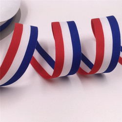 Buy cheap Polyester Custom Logo Print Stripe 1.5 Grosgrain Printed Ribbon from wholesalers