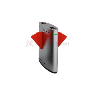 Buy cheap Entrance Exit Heavy Duty Fingerprint Card Reader Flap Barrier Turnstile from wholesalers