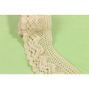 Buy cheap ODM Cotton Crochet Lace Trim Beige Elastic For Multiapplication product