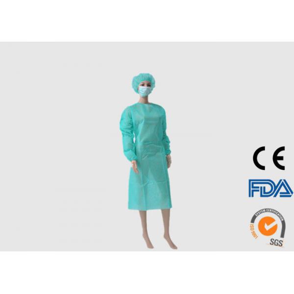 Quality Comfortable Disposable Green Surgical Gown High Elasticity High Effective for sale