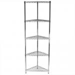 Buy cheap Chrome Triangle Corner Shelf Unit Healthcare Wire Shelving 14''X16''X42'' from wholesalers