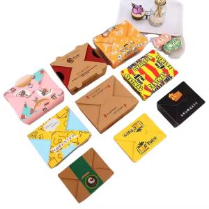 Buy cheap Custom Corrugated Packaging Boxes Biodegradable Lunch Box for Sushi Burger Salad from wholesalers