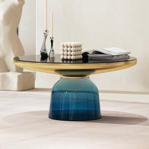 Buy cheap Living Room Glass Table Top Coffee Table Elegant Design from wholesalers