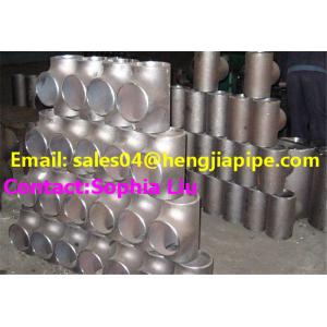 Buy cheap ASTM/ASME A234 WPB tee from wholesalers