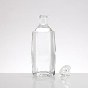 Super Flint Glass 750ml Decal Printing Rum Gin Vodka Whiskey Whisky Glass Bottle