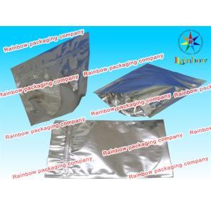 Buy cheap Flat three sides sealed mylar foil zipper with hange hole from wholesalers