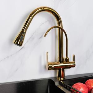 Buy cheap Deck Mounted Kitchen Smart Faucet Three Way 30 - 80 PSI Pressure Range from wholesalers