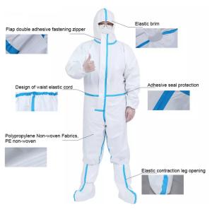 Buy cheap Anti Virus L 165cm White Disposable Overalls from wholesalers