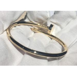 Buy cheap Width 3.5mm 18k Yellow Gold Bracelet , Juste Un Clou Bangle for Engagement from wholesalers