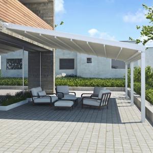 Buy cheap Modern Design Bioclimatic Motorized Aluminium Retractable PVC Pergola from wholesalers