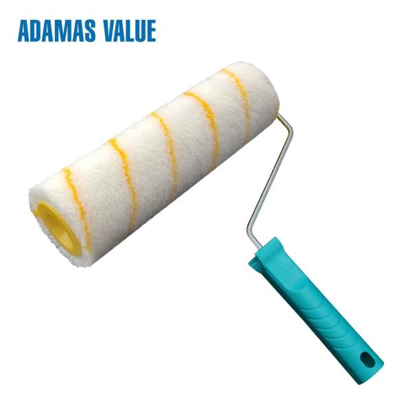 Buy cheap Polyacrylic Decorative Paint Roller , Smooth Paint Roller White With Yellow Stripe from wholesalers