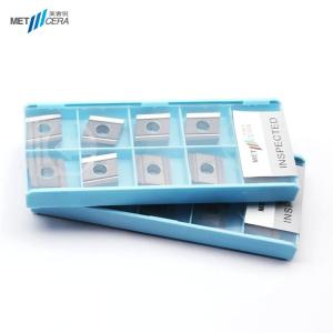 Buy cheap HRA92.5 Hardness Cermet Turning Inserts Wear Resistant CNGG120404R-H from wholesalers