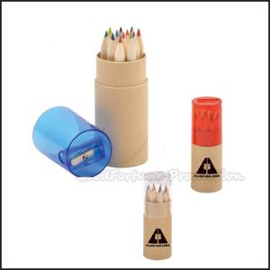 Buy cheap Customed promotion 12pcs set Printed logo Eco wooden coloured pencil with pencil sharpener from wholesalers