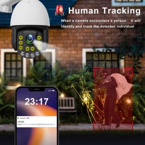 Audible Alarm Outdoor Waterproof Wired Ptz Intelligent Poe Ai Smart Colorful