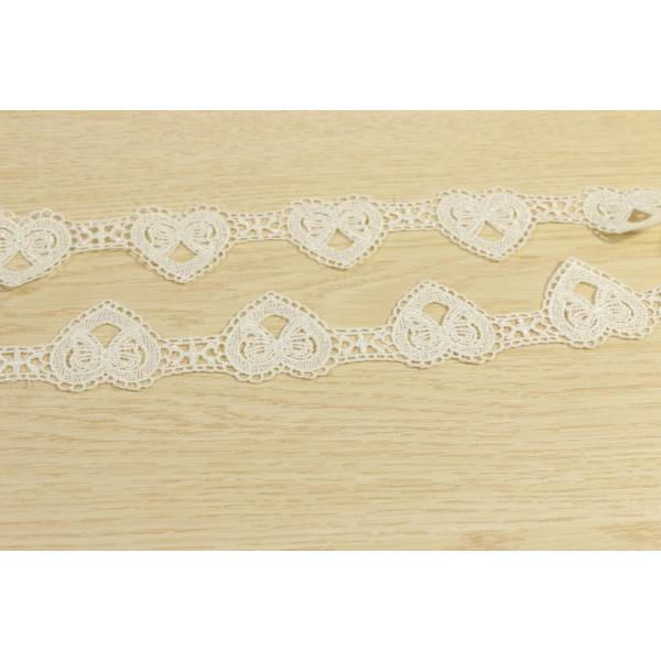 Buy cheap Polyester Guipure Lace Trims With Heart Pattern Multiapplication from wholesalers