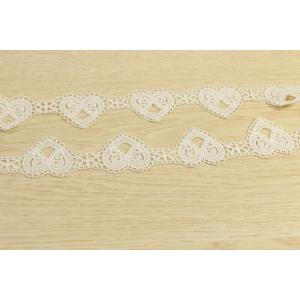 Buy cheap Polyester Guipure Lace Trims With Heart Pattern Multiapplication from wholesalers