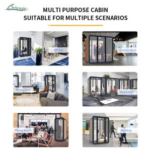 Buy cheap Customizable Size and Fully Enclosed Privacy Level Soundproof Office Pod Freestanding Installation Method from wholesalers