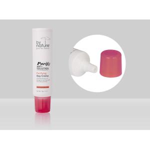 Buy cheap Empty Custom Cosmetic Tubes D35mm 35-110ml Plastic Cream Squeeze With Nozzle product