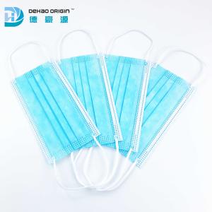 Buy cheap Antibacterial Blue Breathable Disposable Face Masks from wholesalers