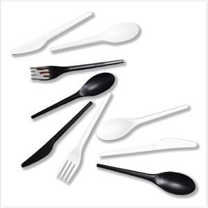 Eco-Friendly PLA Tableware Disposable Customized Logo CPLA Biodegradable Cutlery