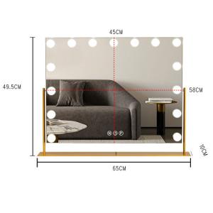 Buy cheap Square Illuminated Vanity Mirrors Rechargeable Makeup Mirror from wholesalers