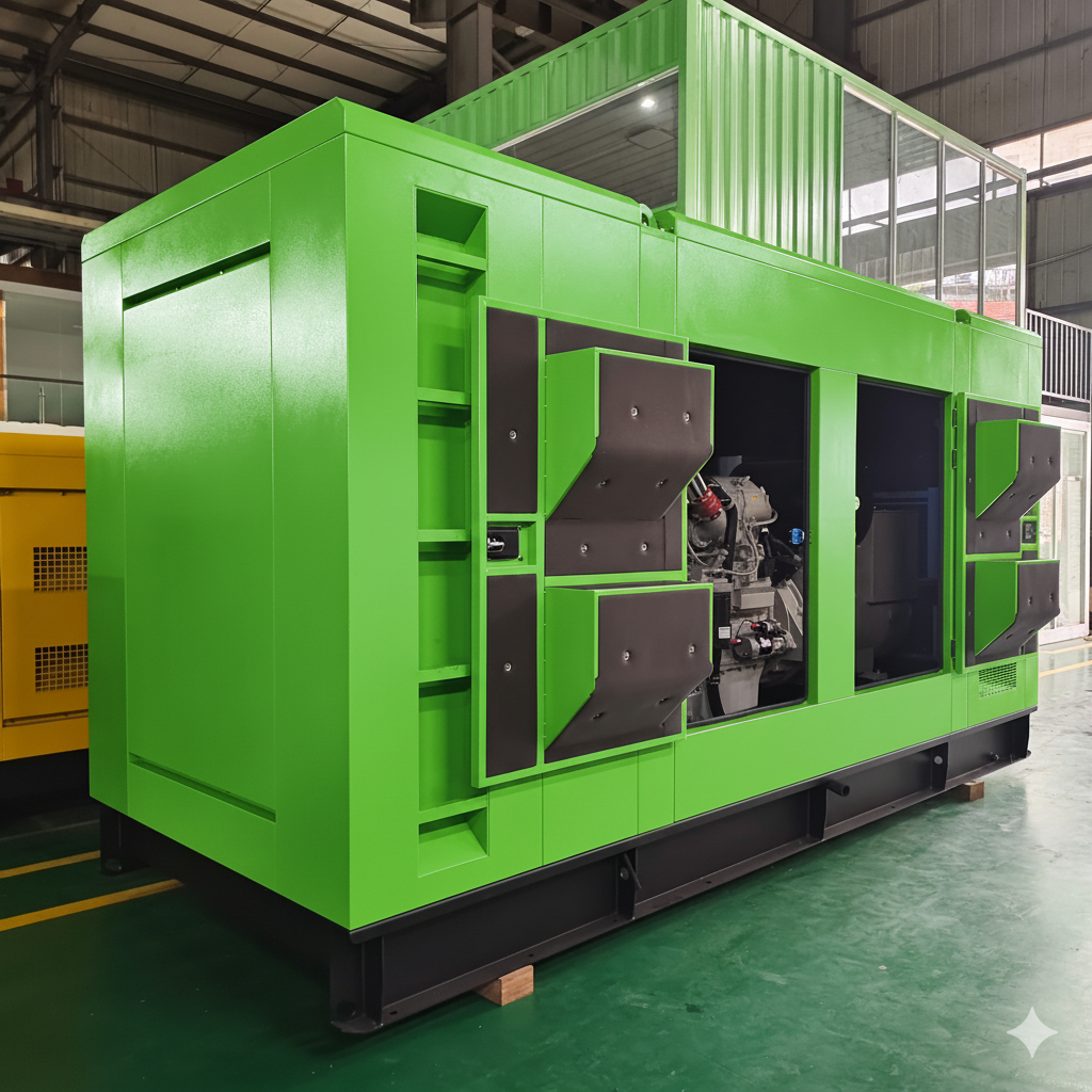 For SHX 400kw for Perkins Silent Type Diesel Generator for Africa ATS Option Super Soundproof and Open Frame