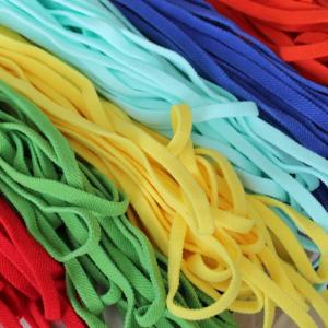 15mm Flat Waxed Polyester Cord Elastic Rope Cord Elastic Drawstring