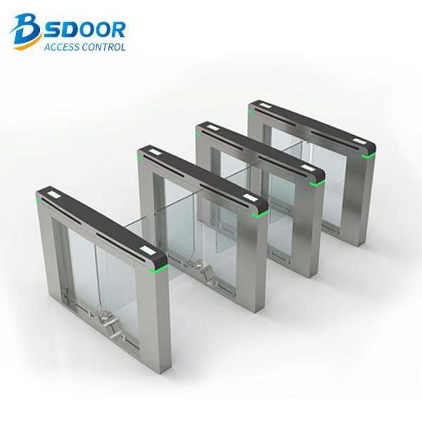 Quality Swing Gate 10mm Glass Turnstile Security Systems Manual Stainless Steel for sale