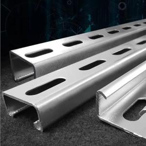 Buy cheap C Shaped Metal Slotted Channel Galvanized Steel Construction Beams from wholesalers